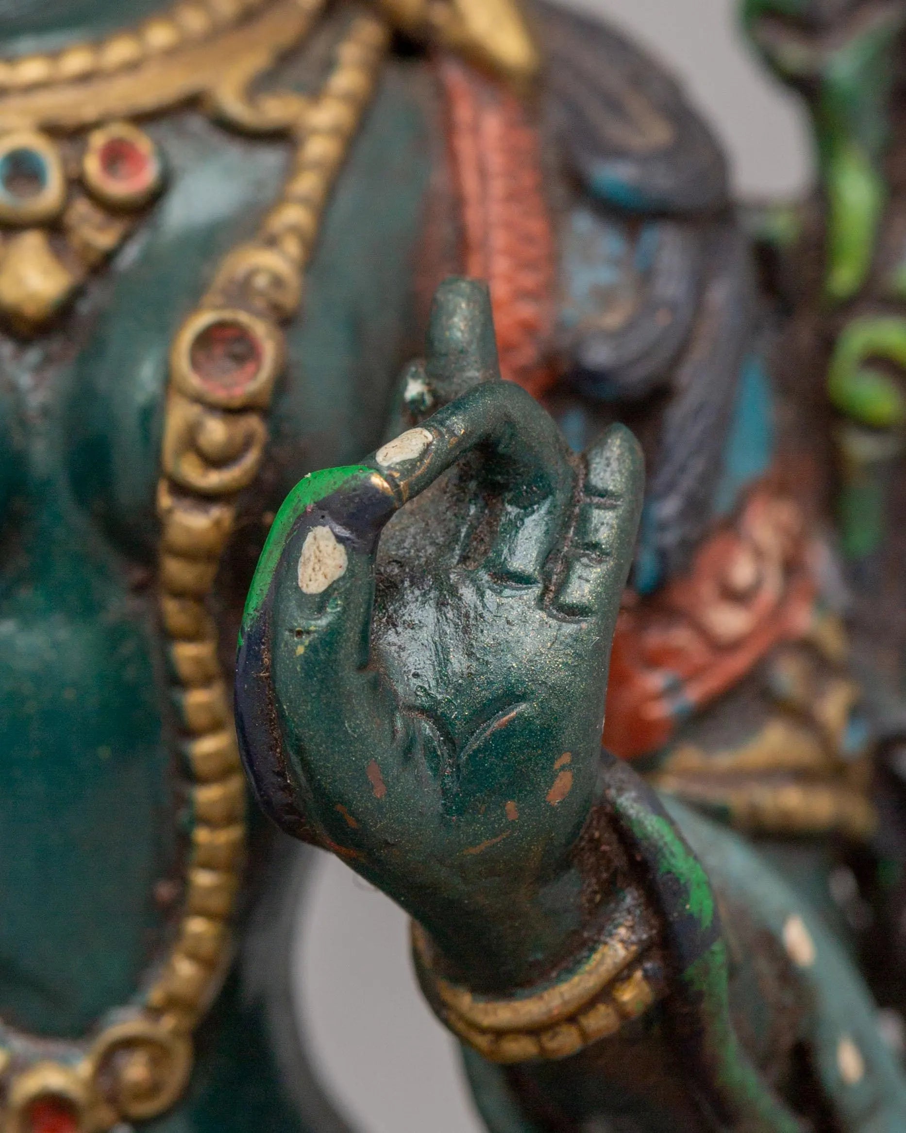 Green Tara Goddess Statue for Altar | Sacred Artwork for Meditation