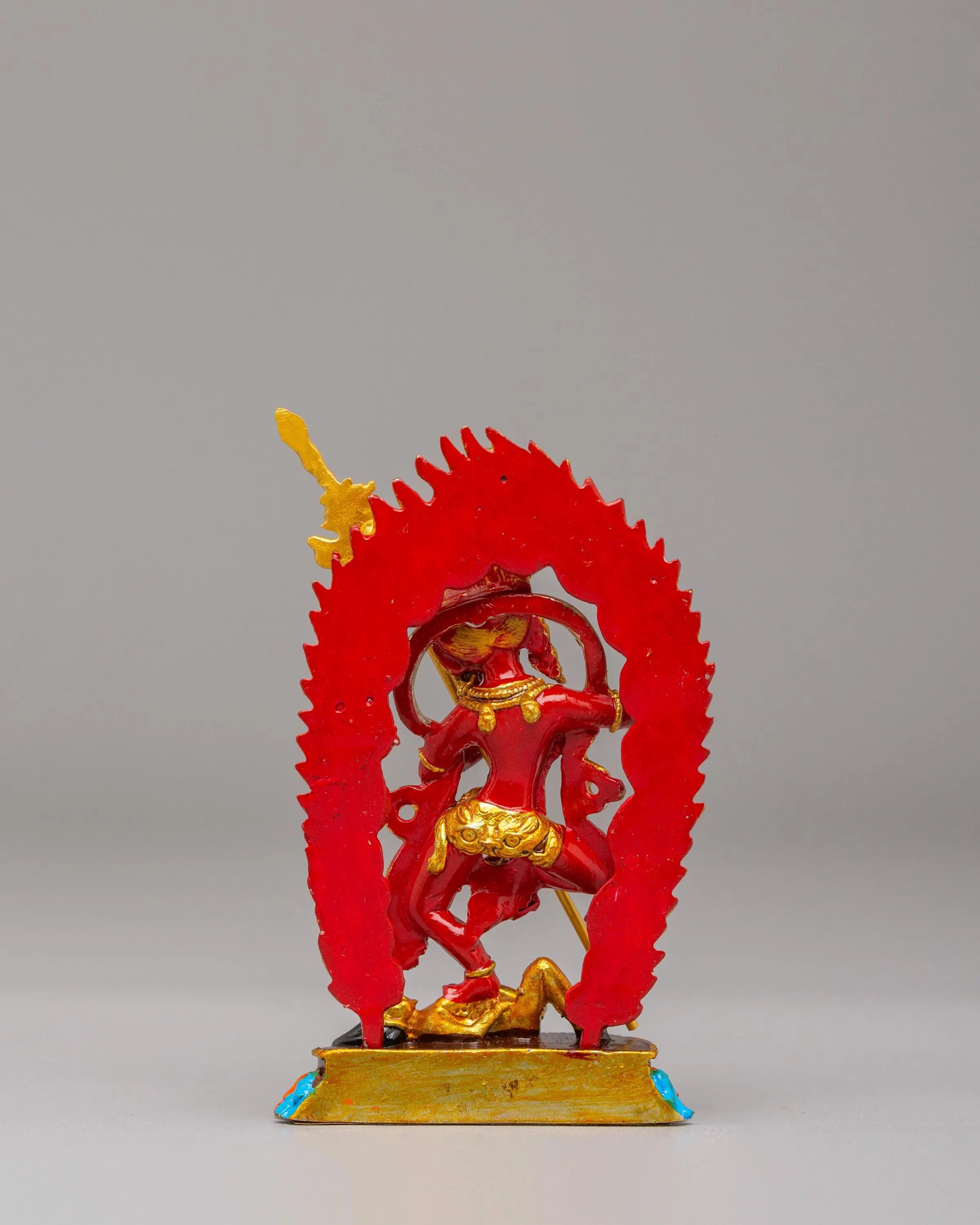Sacred Dorje Phagmo Tantric Deity Statue | Hand Painted Vajravarahi Buddhist Goddess