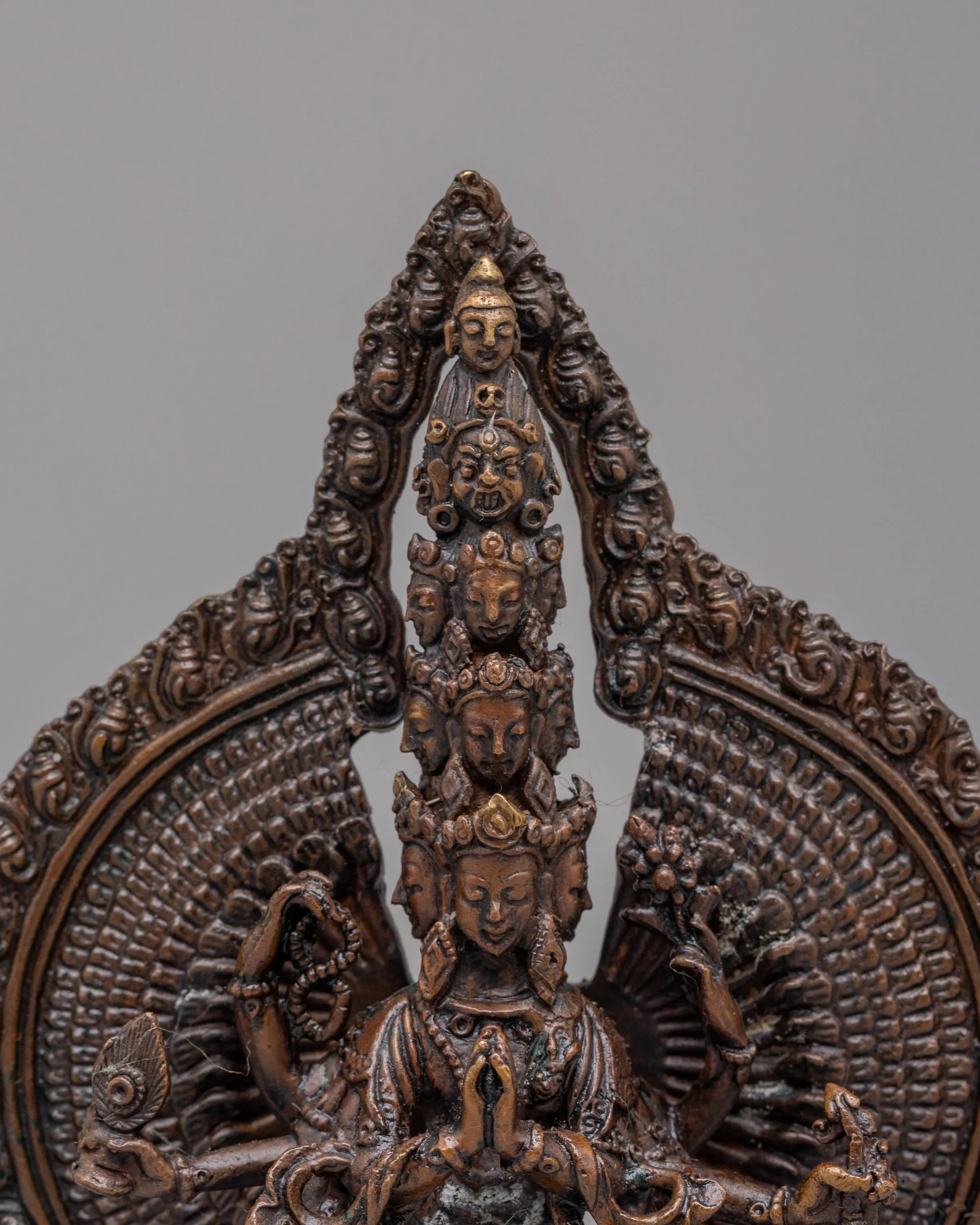 Handmade 1000-Armed Chenrezig Statue | Tibetan Avalokiteshvara Bodhisattva Sculpture