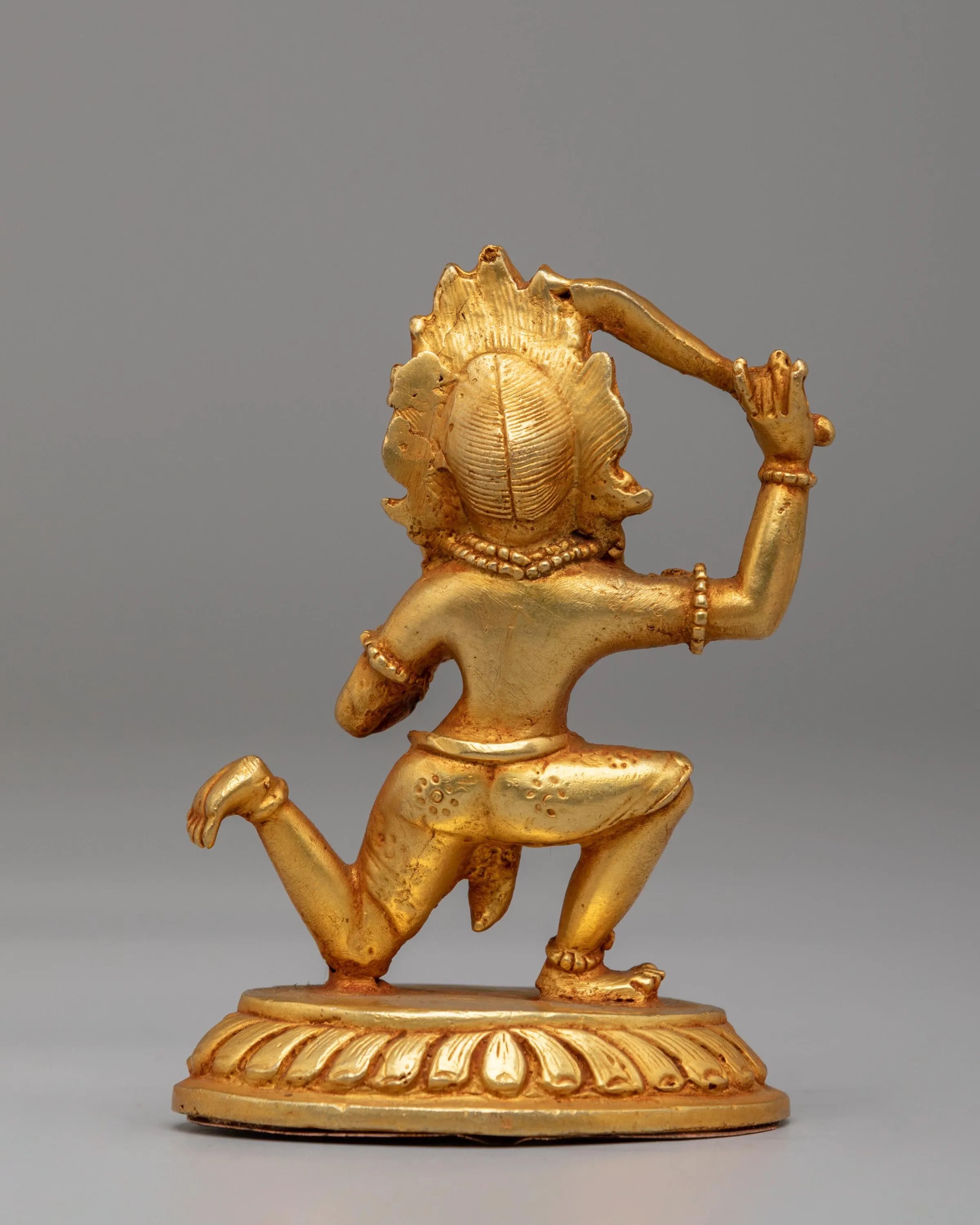 Sacred Achala Statue | Gold Plated Copper Protector