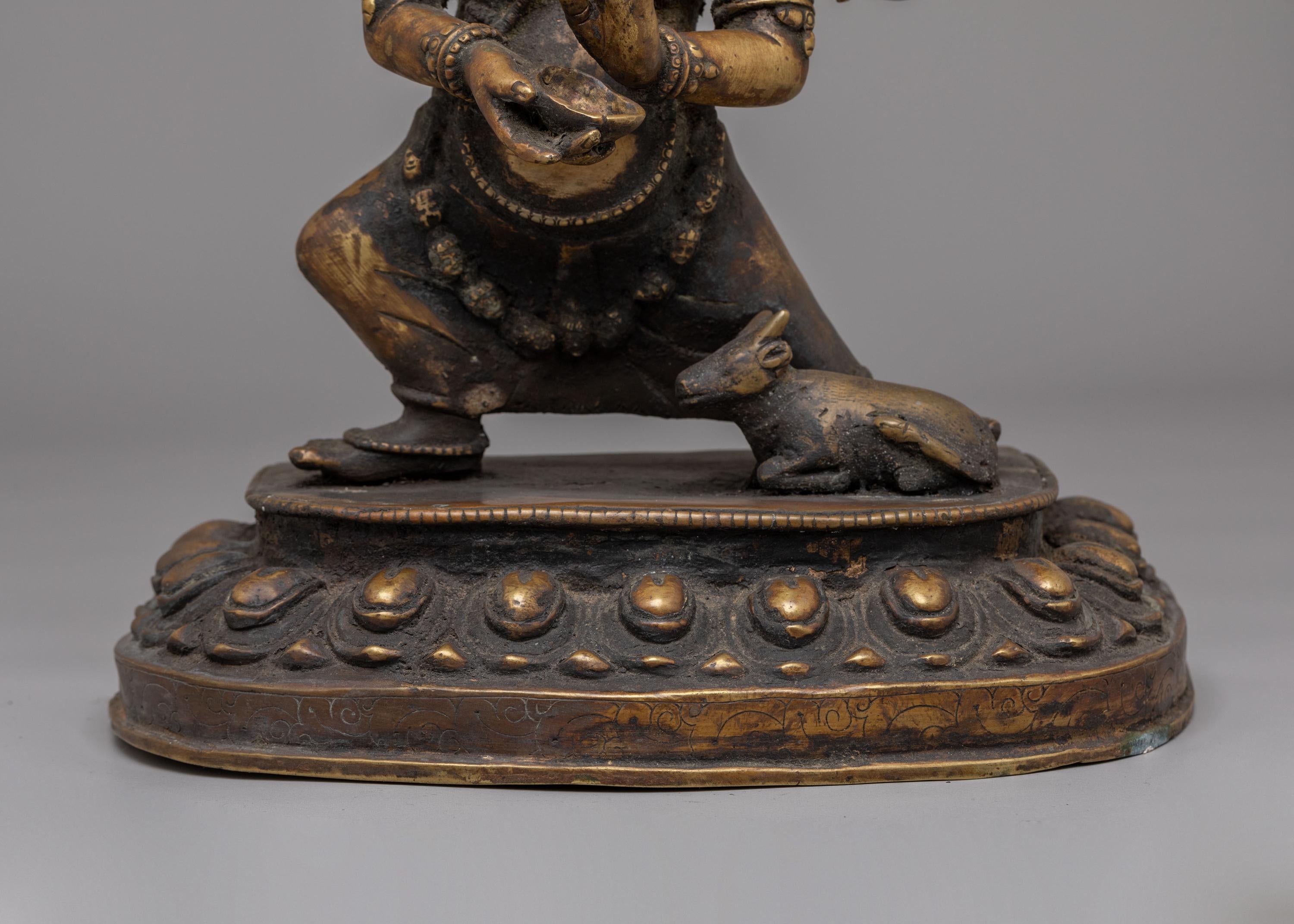 Handmade Goddess Varahi Statue | Brass Altar Figurine