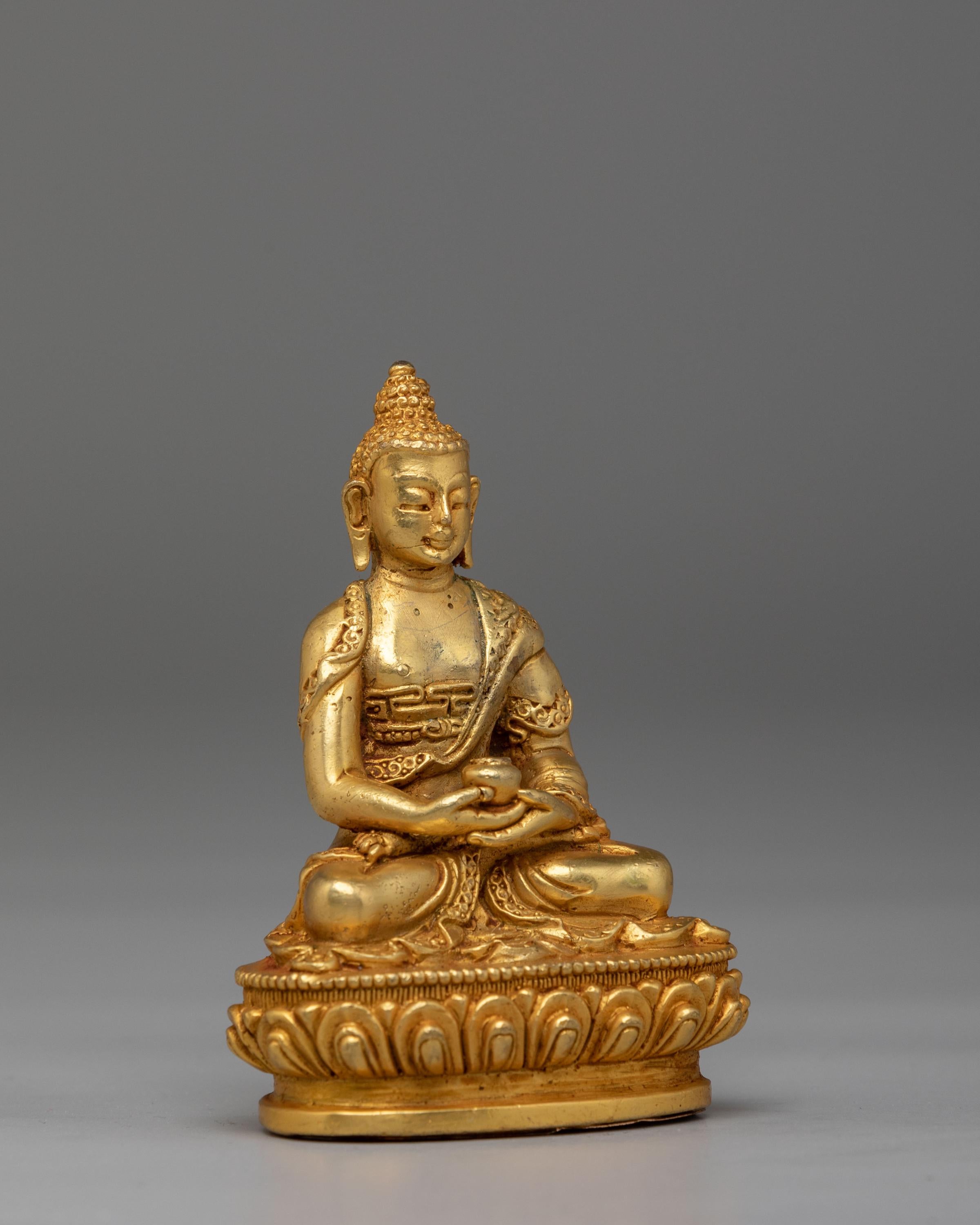Tibetan Amitabha Sculpture for Infinite Light | Pure Land Devotional Statue