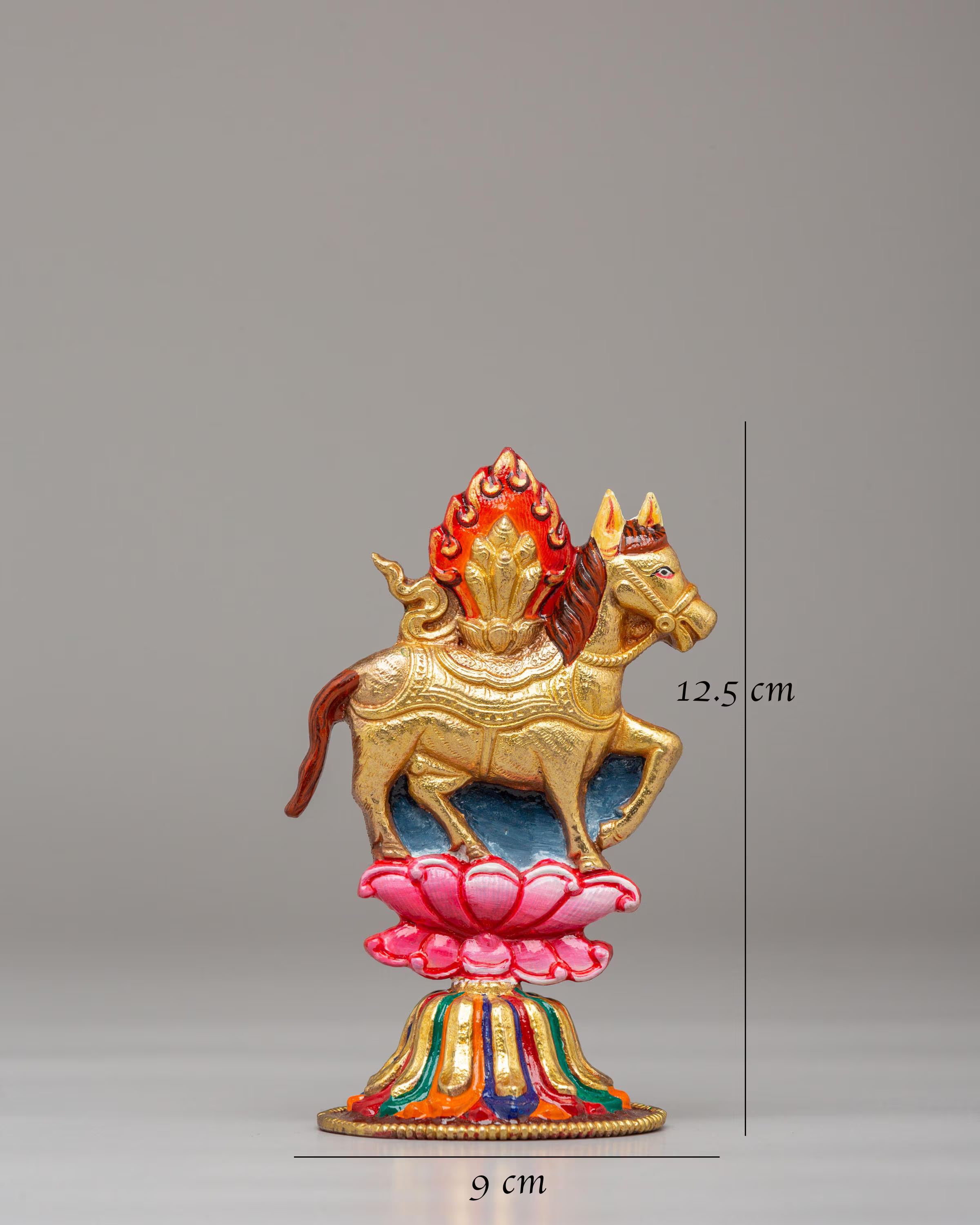 Tibetan Chakravartin Possessions Sculpture | Sacred Spiritual Decor