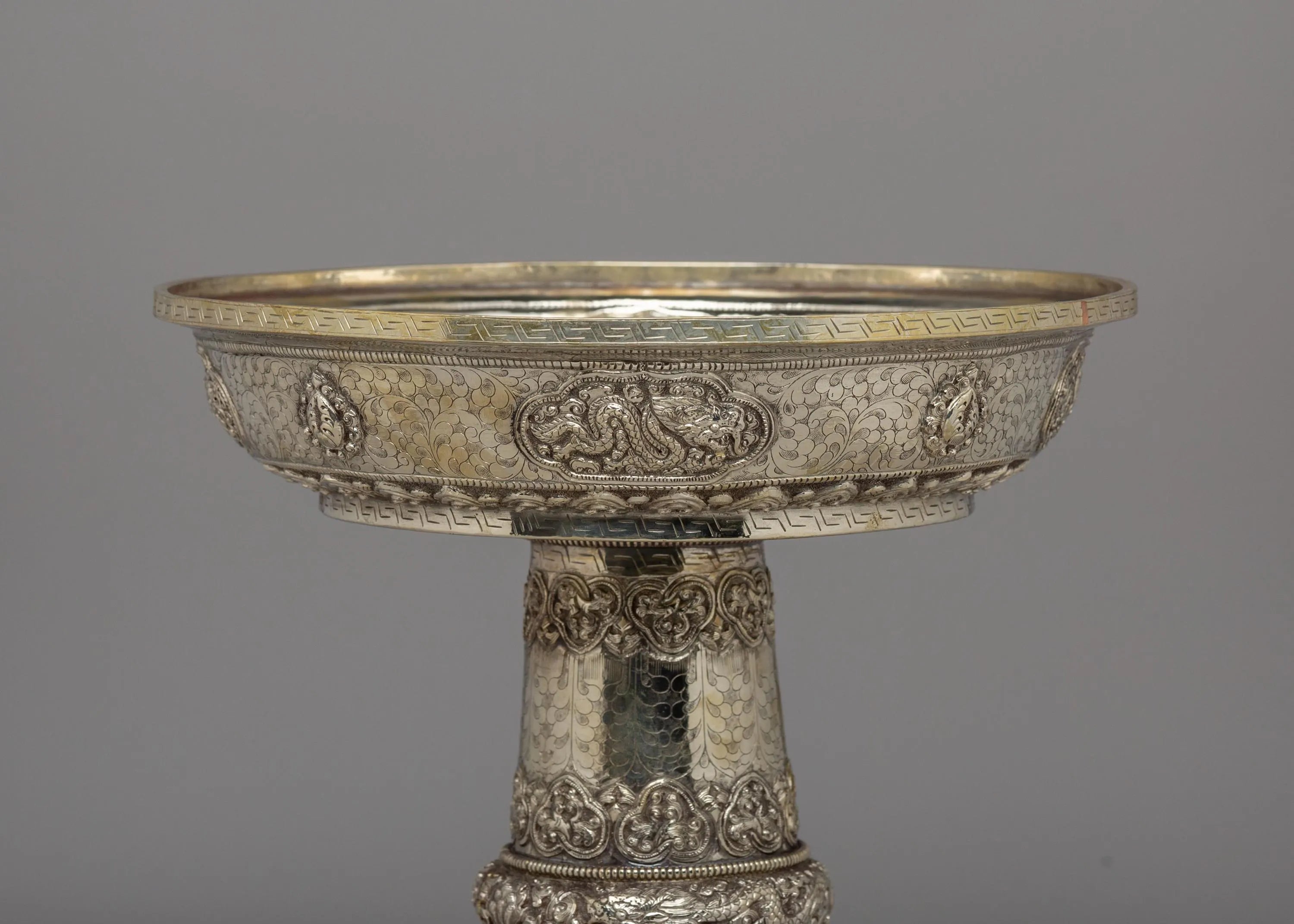 Silver Offering Plate | Handcrafted Ritual Plate for Puja