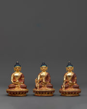Three Buddha Statue | Serene Statues for Harmonious Decor