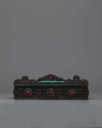 Tibetan Buddhist Jewelry Box 