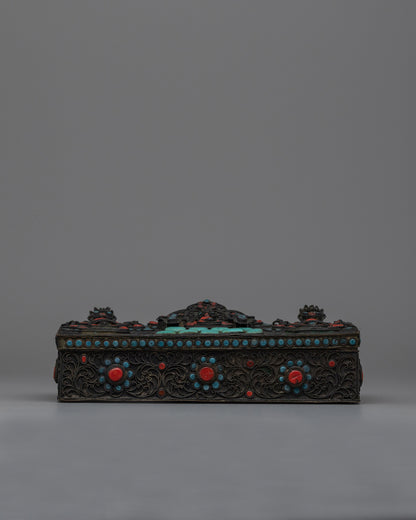 Tibetan Buddhist Jewelry Box 