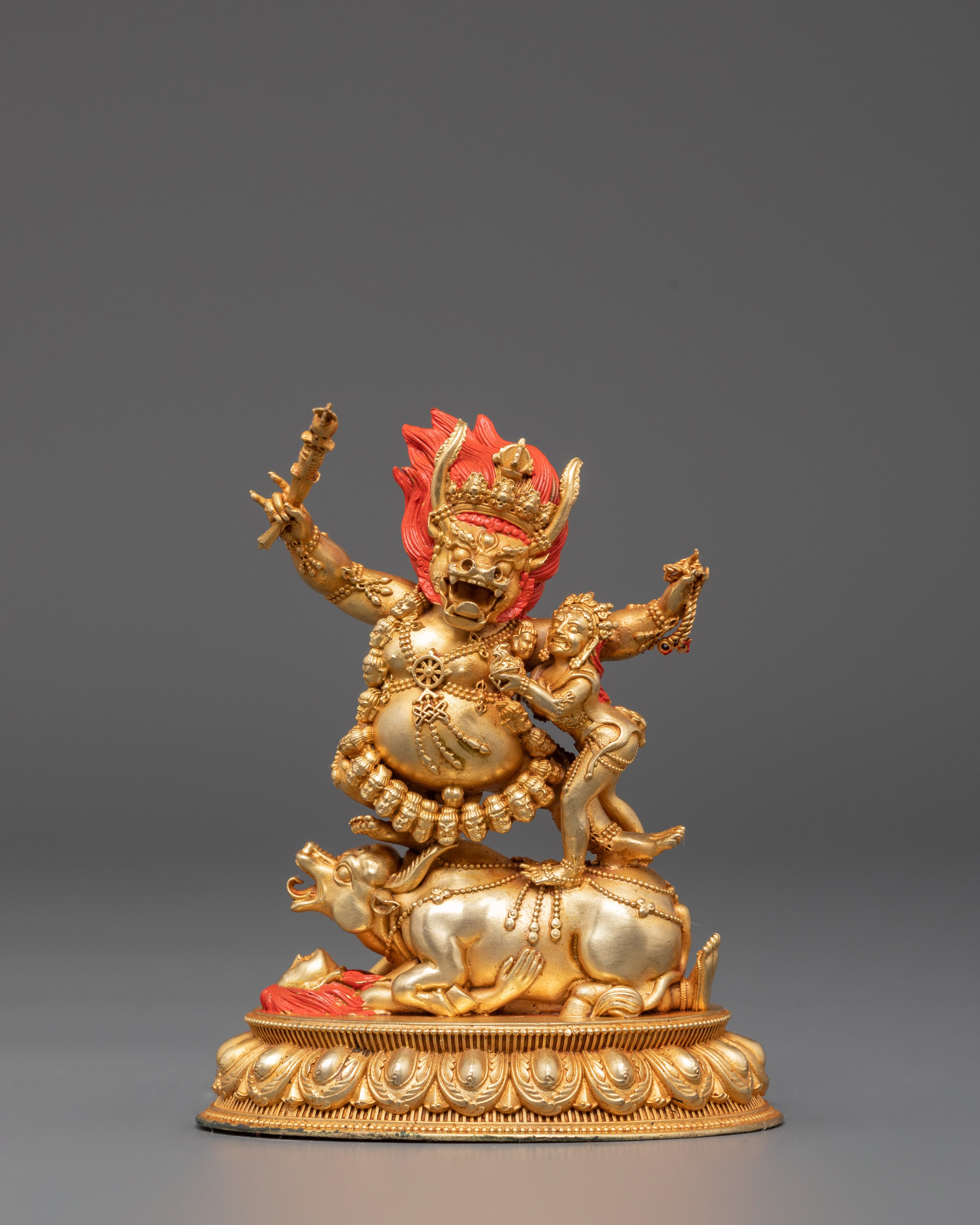 Tantric Deity Yamantaka Sculpture | A Sacred Representation of Protection