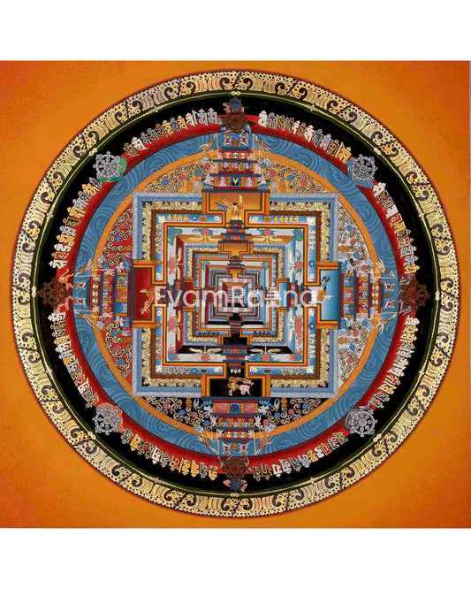 Original Hand Painted Master Quality Kalachakra Mandala | Mandala Thanka |