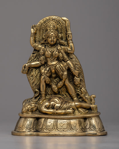 Brass Kalimata Statue