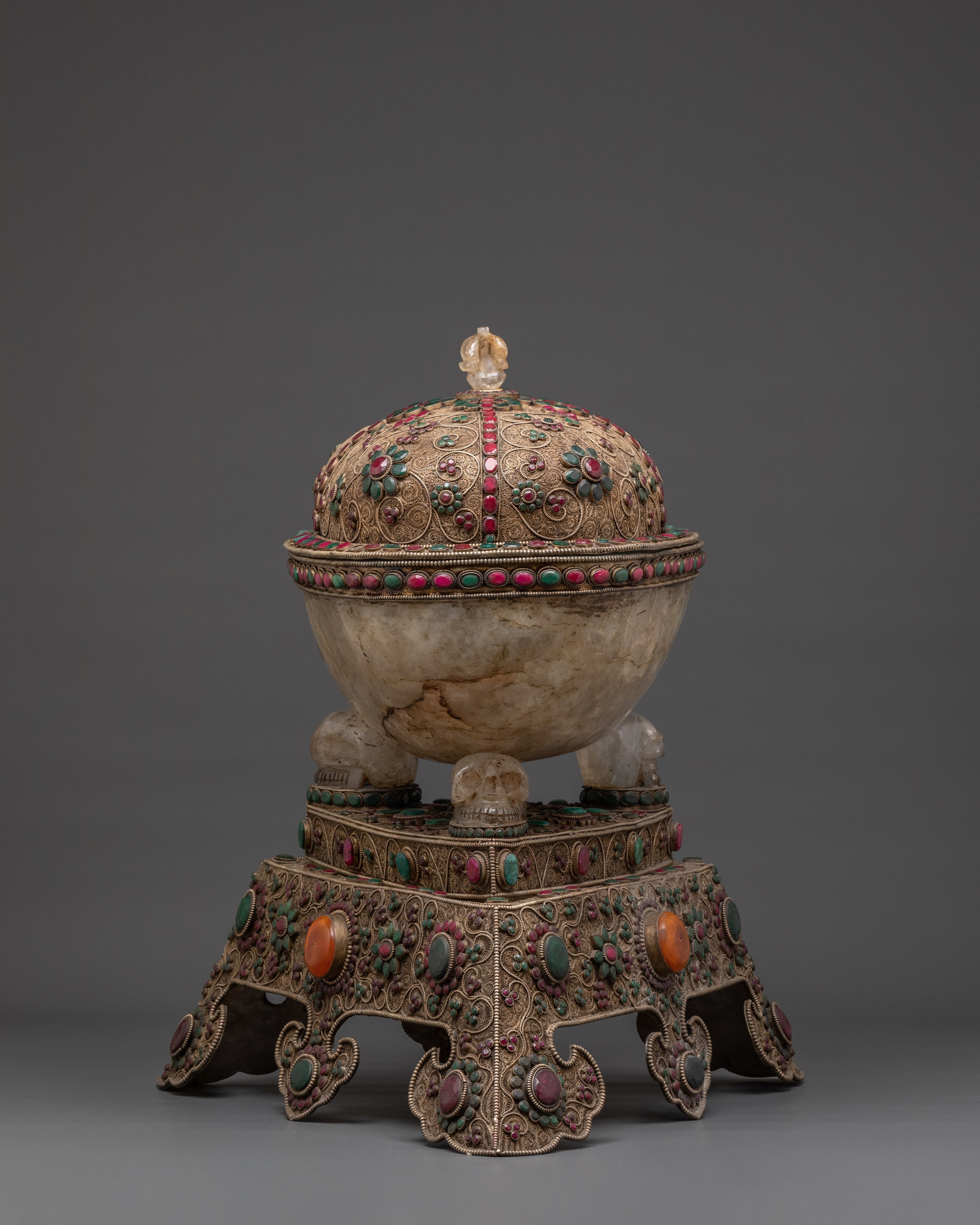 Crystal Kapala | Tibetan Ritual Skull Cup