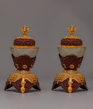Handcrafted Tibetan Kapala Set