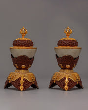 Handcrafted Tibetan Kapala Set