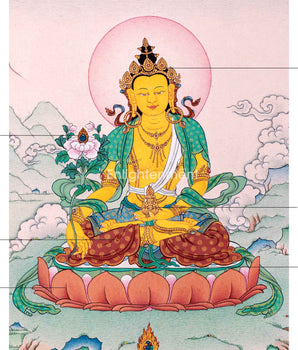 Kshitigarbha: Bodhisattva of Earth Thangka