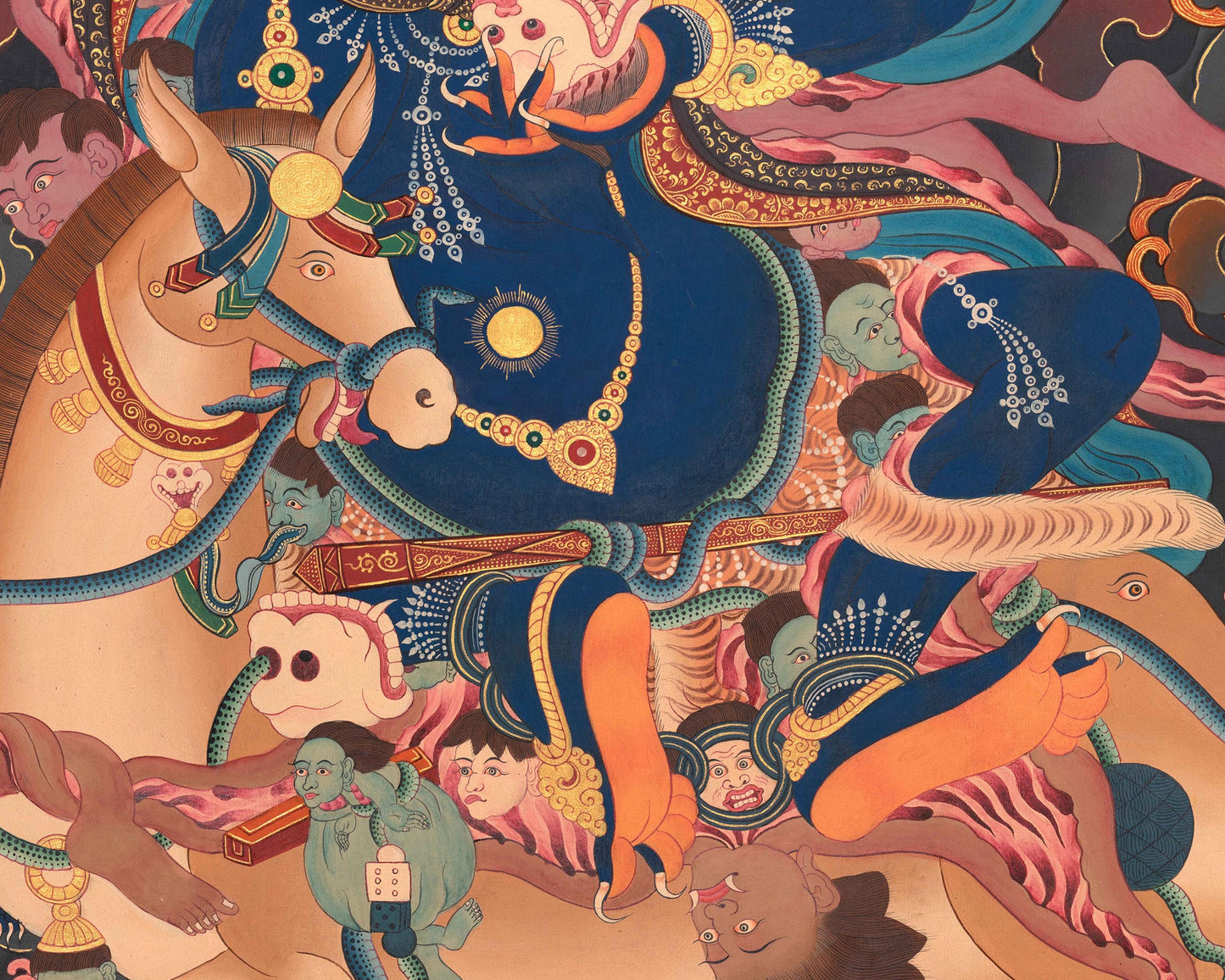 Palden Lhamo Thangka Print | Invoking the Power of the Goddess | Wall Decoration