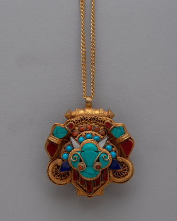 Ghau Box Locket Pendant