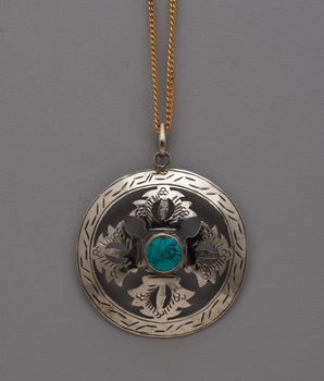 White Metal Round Locket