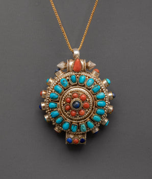 Tibetan Buddhist Ghau Box Locket for Accessory | Symbol of Protection