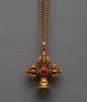 Tibetan Vajra dorje pendant 