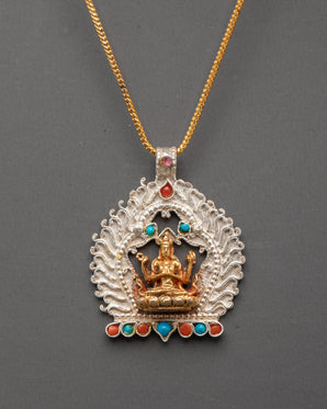 Bodhisattva Chenrezig Locket