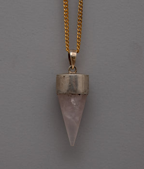 Crystal Point Pendant in Sterling Silver