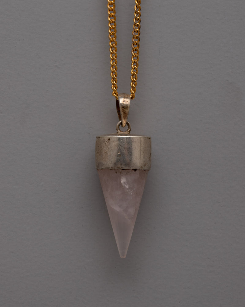 Crystal Point Pendant in Sterling Silver