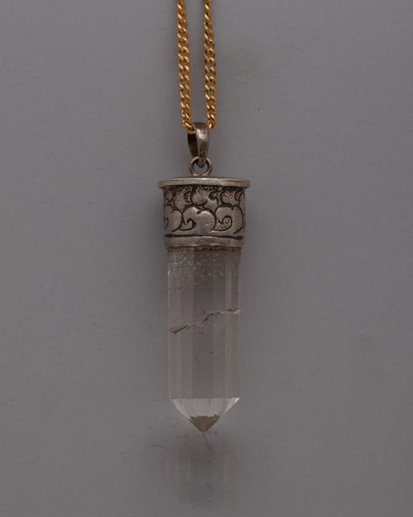 Crystal Pencil Pendant 