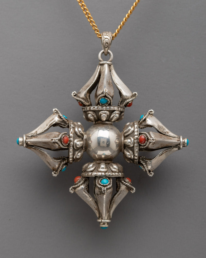 Tibetan Double Vajra Locket 