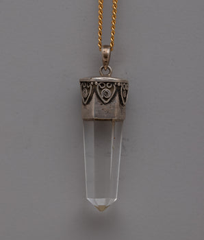 Silver Crystal Pendant 