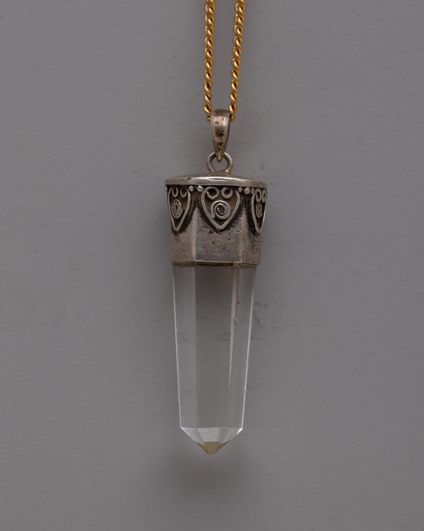 Silver Crystal Pendant 