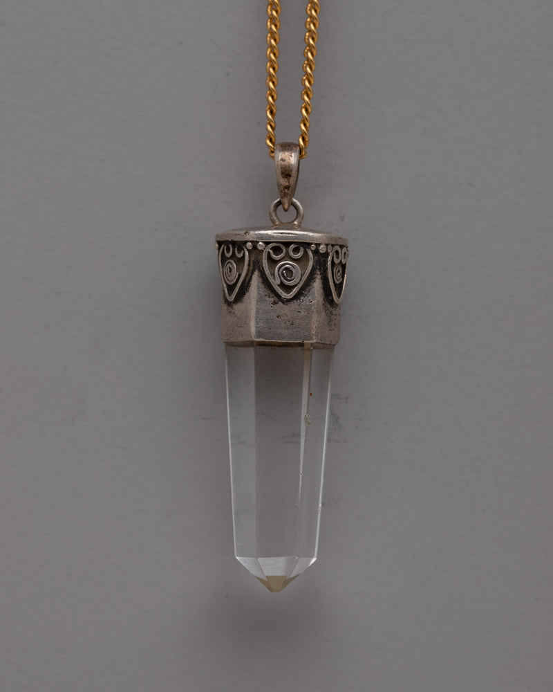 Silver Crystal Pendant 