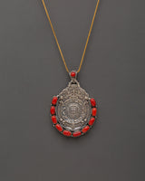 Silver spiritual pendant
