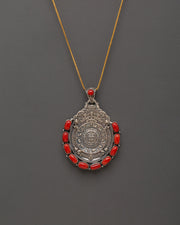 Silver spiritual pendant