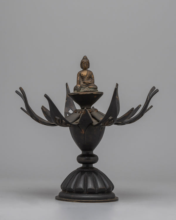 Buddha Copper Deity Lotus Mandala