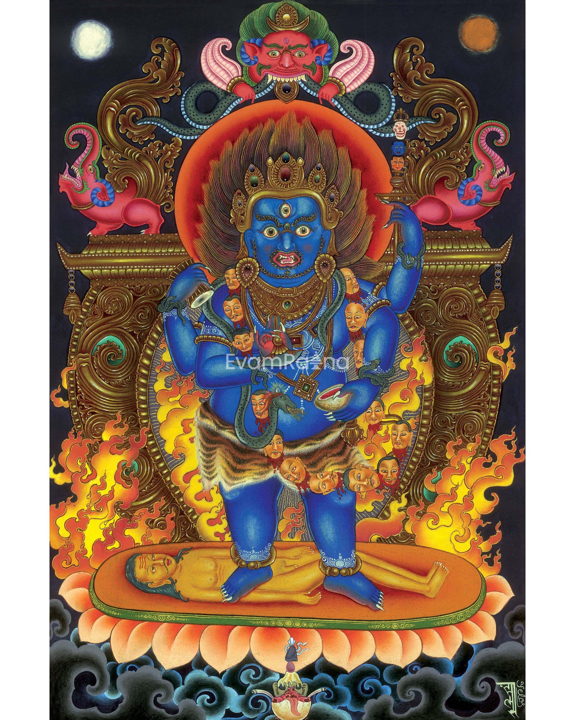 4 Armed Mahakala Thangka