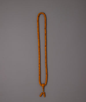 Artificial Amber Mala Beads | Perfect for Meditation and Spiritual Practice