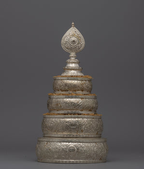 Mandala Silver Offering Set