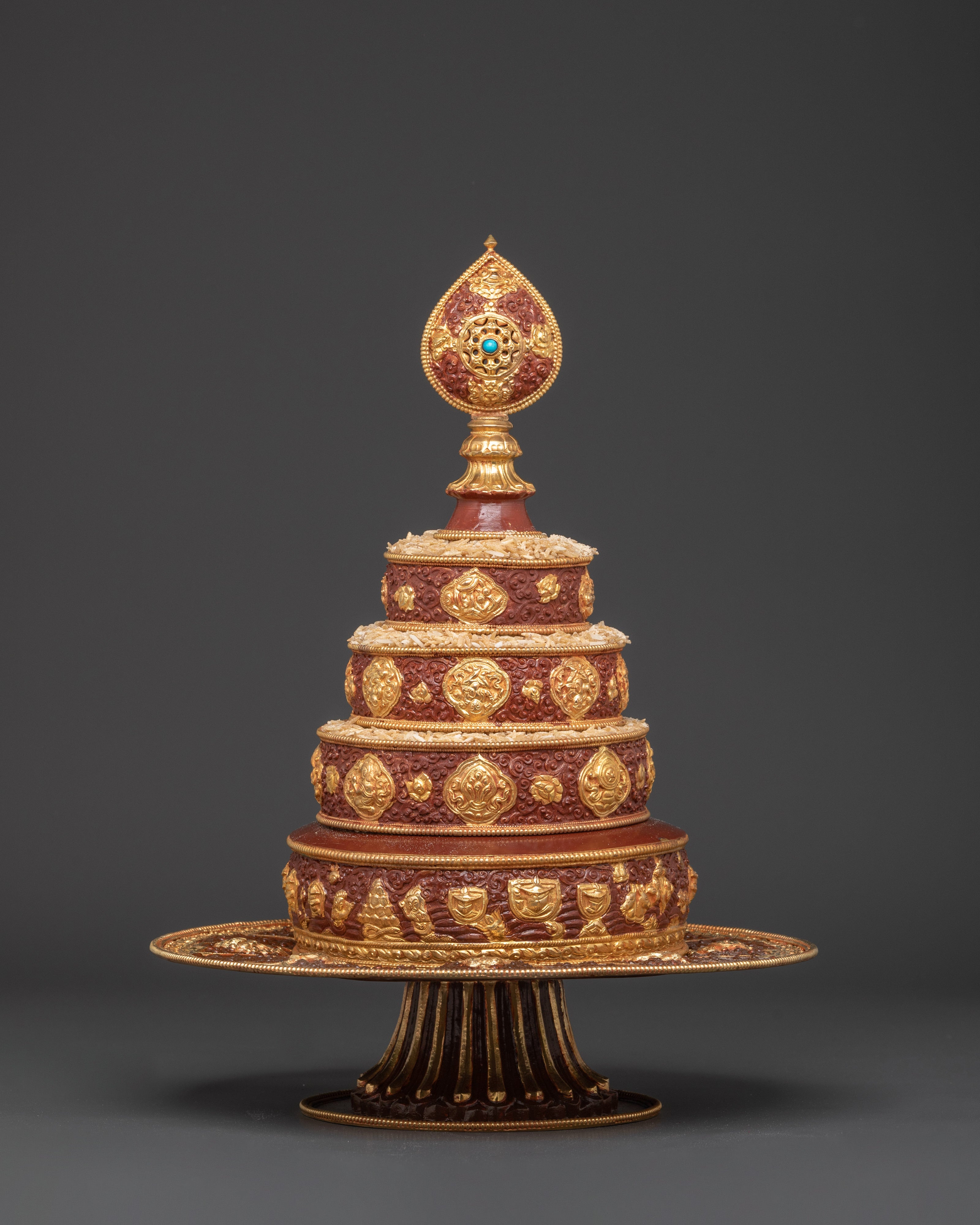 Handmade Gold Gilded Mandala | Spiritual Art