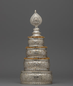 Silver Mandala Offering Set