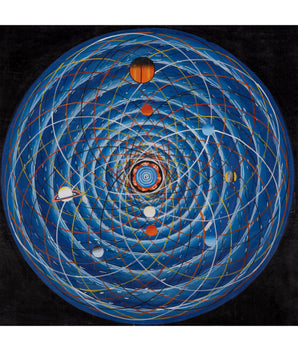 Hand-Painted Cosmic Mandala 