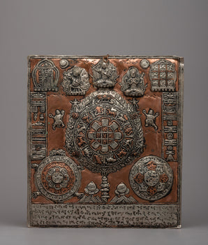 Wheel Of Life With Others Metal Thanka