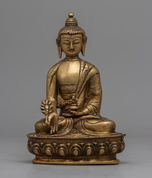 Medicine Buddha Brass Statue
