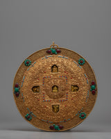 Tibetan Metal Mandala Thanka