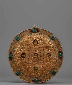 Tibetan Metal Mandala Thanka