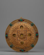 Tibetan Metal Mandala Thanka