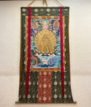 Exclusive Guru Rinpoche Thangka in Rainbow Form
