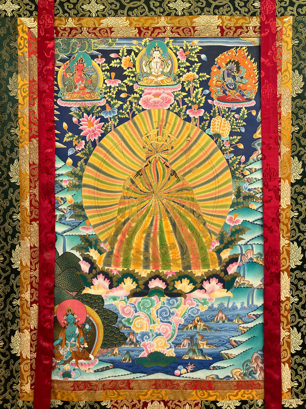 Exclusive Guru Rinpoche Thangka in Rainbow Form