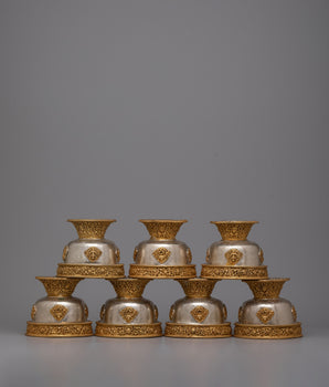 Buddhist Ritual Seven Water Offerings Bowl