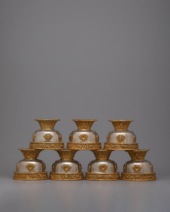 Buddhist Ritual Seven Water Offerings Bowl