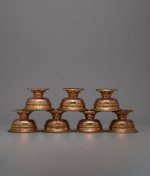 Copper Bowls Water Offering Set